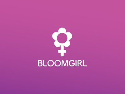 Bloomgirl Boutique bloom bloomgirl boutique design flower girl gradient logo spring