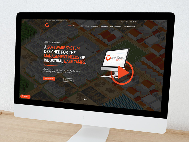 Other Vision Software studio dreamagine ovs wordpress design web map interactive camp industrial management othervision