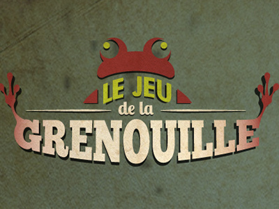 Scénovision | Le jeu de la grenouille benevent design frog game logo retro scenovision ui vintage