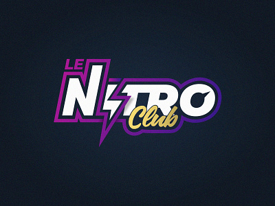 Le Nitro Club 80s style logo nightclub