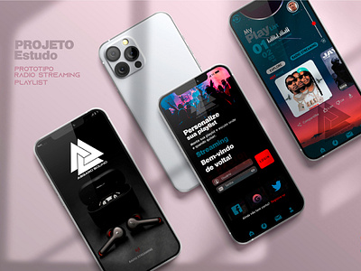 Protótipo Streaming branding graphic design logo ui