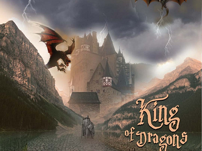 Case Estudo, King of Dragons (Photoshop). graphic design logo ui