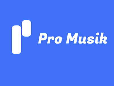 Pro Musik (Spotify Competitor) concept logo logospotify p