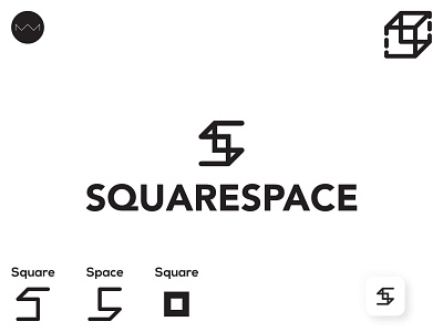 Rebranding 2: Squarespace adobe black white dailylogo design grid illustrator logo logodesign logos vector
