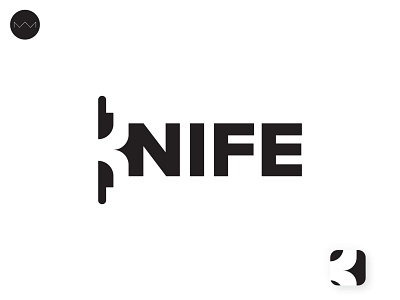 Logo 2: Knife adobe black white dailylogo design illustration illustrator logo logodesign logos negative space vector