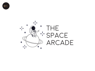 Final day 50: The Space Arcade adobe black white dailylogo dailylogochallange design graphicdesign illustration illustrator logo logodesign