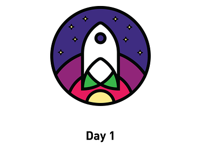 Day 1: Spaceship logo