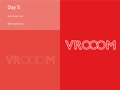 Day 5: Vrooom adobe dailylogo dailylogochallange day5 design graphicdesign grid illustration illustrator logo logodesign