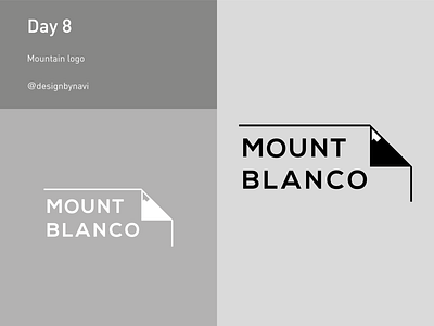 Day 8: Mountain adobe black white dailylogo dailylogochallange design graphicdesign grid illustration illustrator logo logodesign