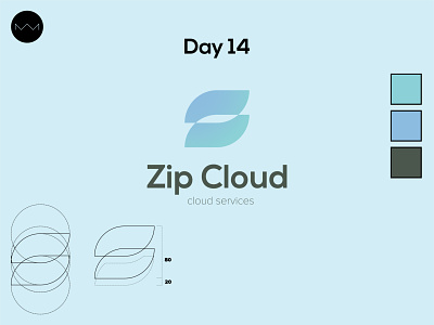 Day 14: Cloud computing logo