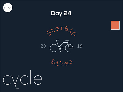 Day 24: Bicycle logo adobe dailylogo dailylogochallange design graphicdesign illustration illustrator logo logodesign logos