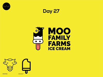 Day 27: Ice Cream Logo adobe dailylogo dailylogochallange design grid illustrator logo logodesign logos vector