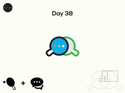 Day 38: Messenger Logo adobe dailylogo dailylogochallange design grid illustration illustrator logo logodesign