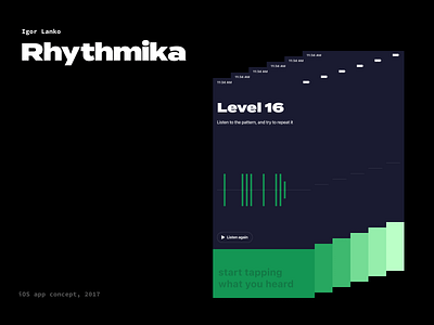 Sense of rhythm iOS app trainer