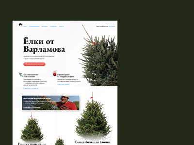 Елки Варламова — landing and catalogue catalogue ecommerce landing landing page new year product catalog promo page