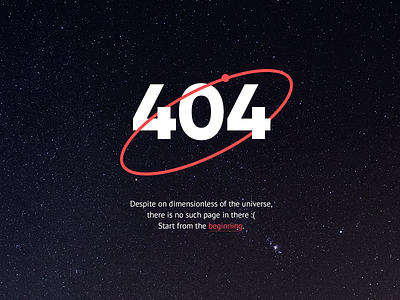 404 page — Pizza Planet