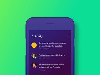 #dailyui047 — Activity Feed