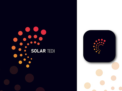 SOLAR TECH MODERN LOGO