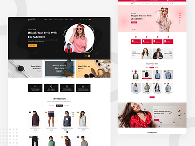 EG Shop Fashion - Multipurpose eCommerce Template branding business design ecommerce eghop html template themeforest ui ux webtemplate woocommerce