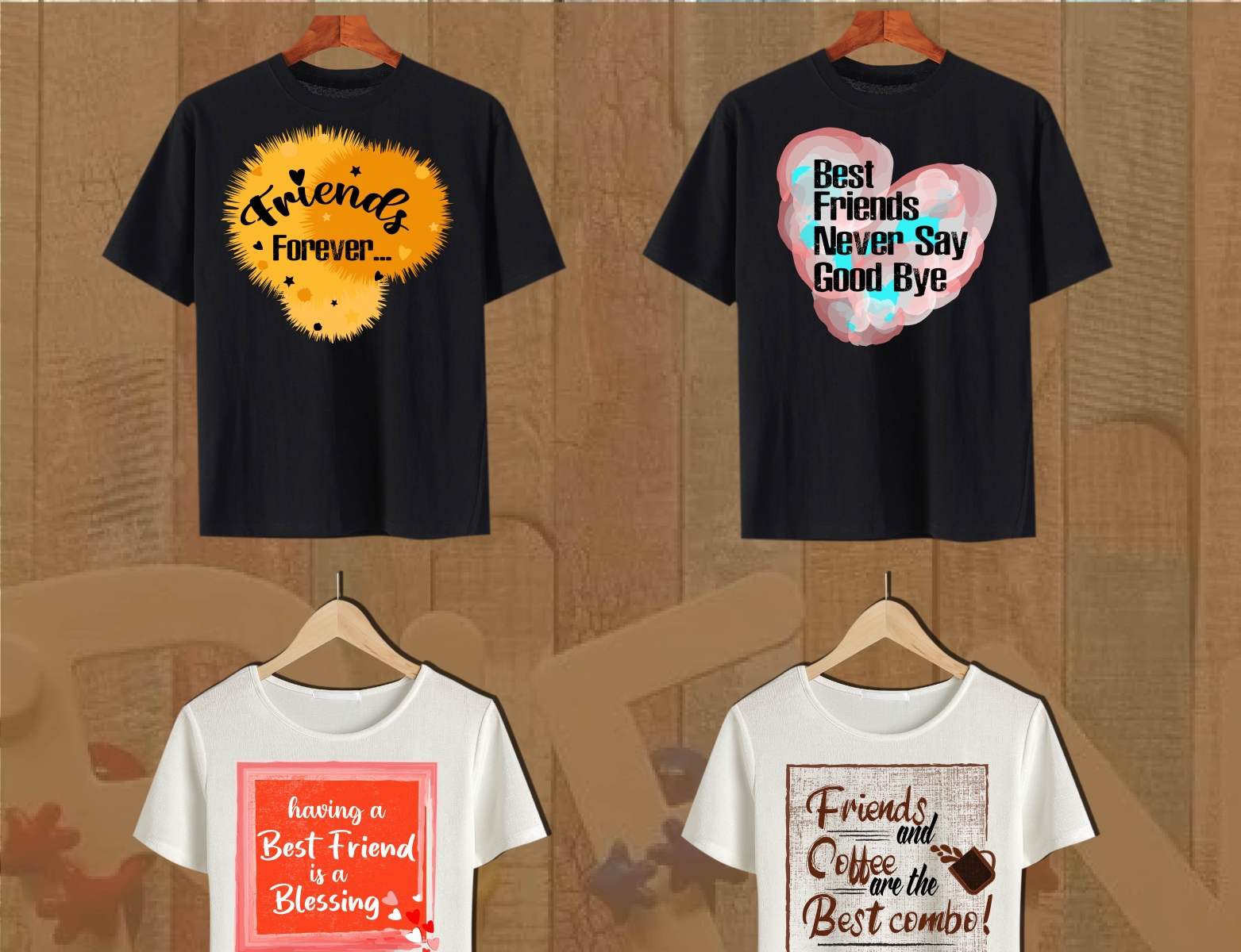 Friendship T-shirt Design by Nasima Akter on Dribbble