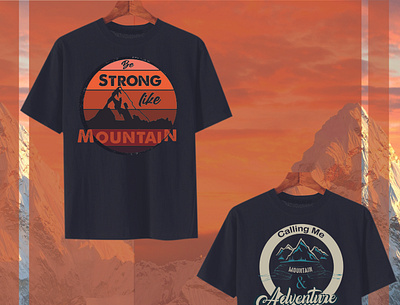 Mountain T-shirt design black and white t shirt design illustration quote tshirt design t shirt design