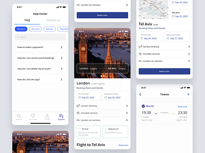 Travel App app app design concept design figma ui ux