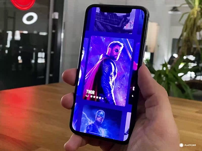 Movie App - MVP after effects animation app design dr strange icon iron man logo marvel minimum viable product motion movie mvp protopie prototype thor ui ux