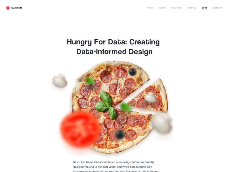 Hungry For Data: Creating Data-Informed Design