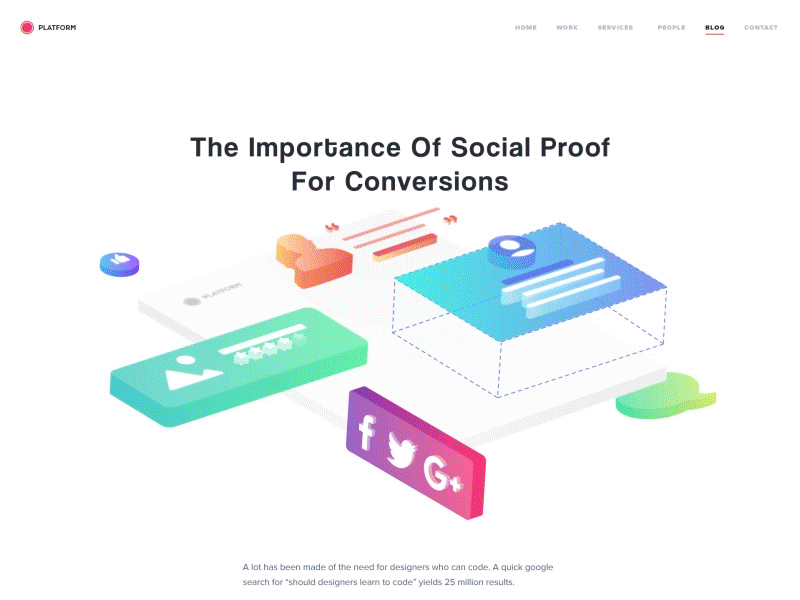 The Importance Of Social Proof For Conversion Rate ae after effects blog conversion design gif rating testimonial ui ux