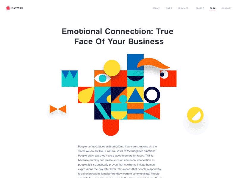 The Importance Of Emotional Connection By Lukas Stranak For Platform On Dribbble