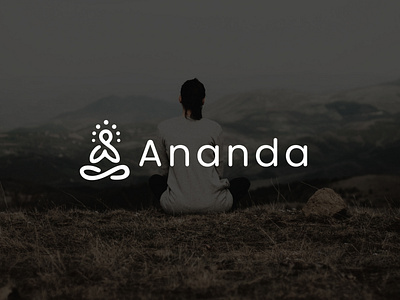 Ananda Wellbeing center Logo design - Minimalist Logo design