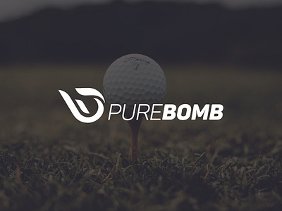 Minimalist Golf Logo - Fire Logo - Modern Logo - Minimal Logo