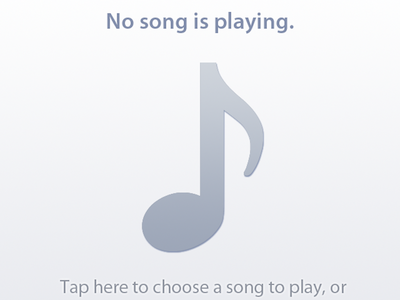 No song is playing app ios iphone music serenade