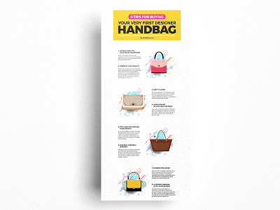 8 Tips for Buying handbag infographic branding creative monkeys design ebook illustration inforgraphic