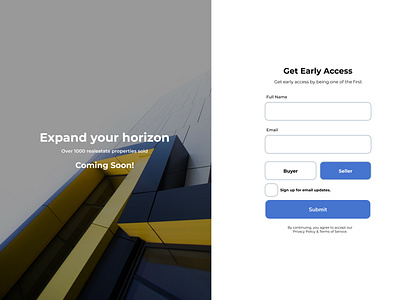 Coming Soon Landing Page - HorizonRenters