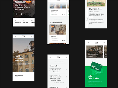 Animation showcase Lviv.travel mobile | Lazarev. about adaptive animation city clean design events explore food drinks history lviv mobile motion graphics responsive tourism travel ui ux web website