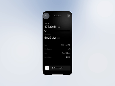 Animation for banking app | Lazarev. adaptive animation balance bank banking bitcoin btc design exchange list mobile pay payment transaction ui ux wallet