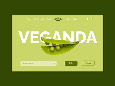 Veganda. Online vegan grocery store design ui ux