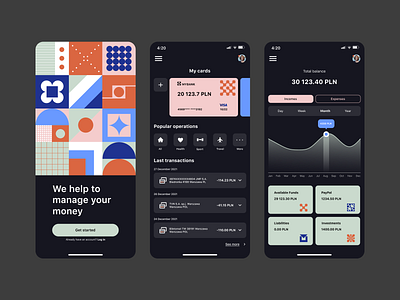 Finance app app design illustration ui ux vector