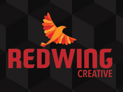 Redwing background bird geometric red vector