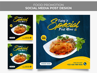 Food Promotion Social Media Post Design