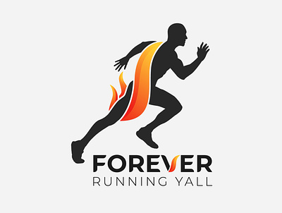 Logo Design for Forever Running Yall brand identity branding design graphic design identity design logo logo folio logo type