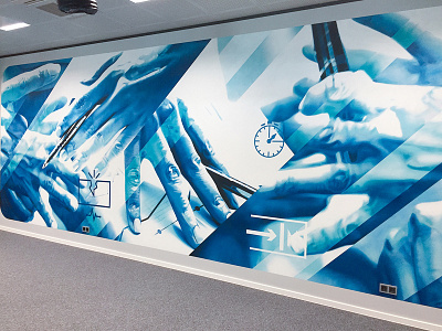 Smart room wall in Festo offices