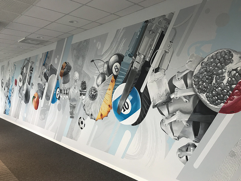 FESTO Lietuva walldecor design wallpainting indoor mural lithuania kaunas plugas