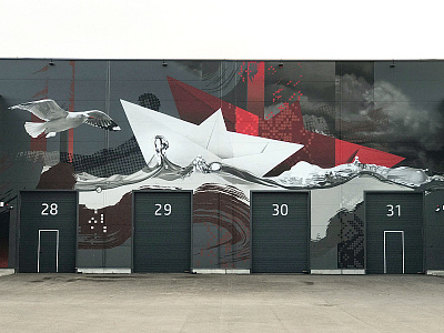 Klaipėda design graffiti klaipeda lithuania mural neomural plugas spraypainting walldecor wallpainting