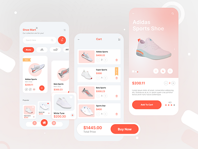 Shoe Shop Mobile App Design