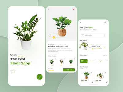 Plant Shop Mobile App Design