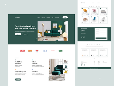 Furniture Website Landing page