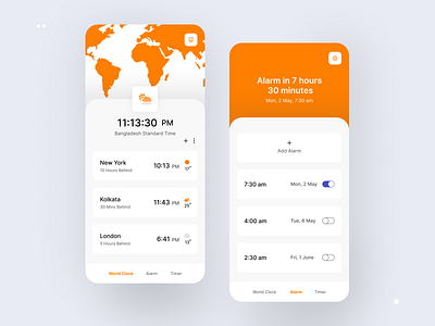 Alarm Clock UI Design