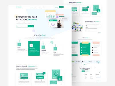 Creative Agency Website Landing Page Design